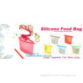 Reusable Silicone Food Storage Bag Washable Silicone Fresh Bag for Fruits Vegetables Meat Preservation